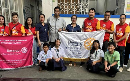 Rotary Club of Metro East Taytay Unites to End Polio Now: “We’re This Close!”