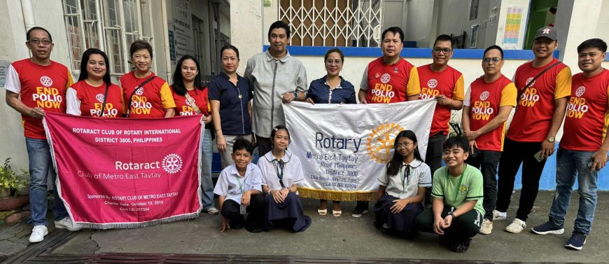 Rotary Club of Metro East Taytay Unites to End Polio Now: “We’re This Close!”